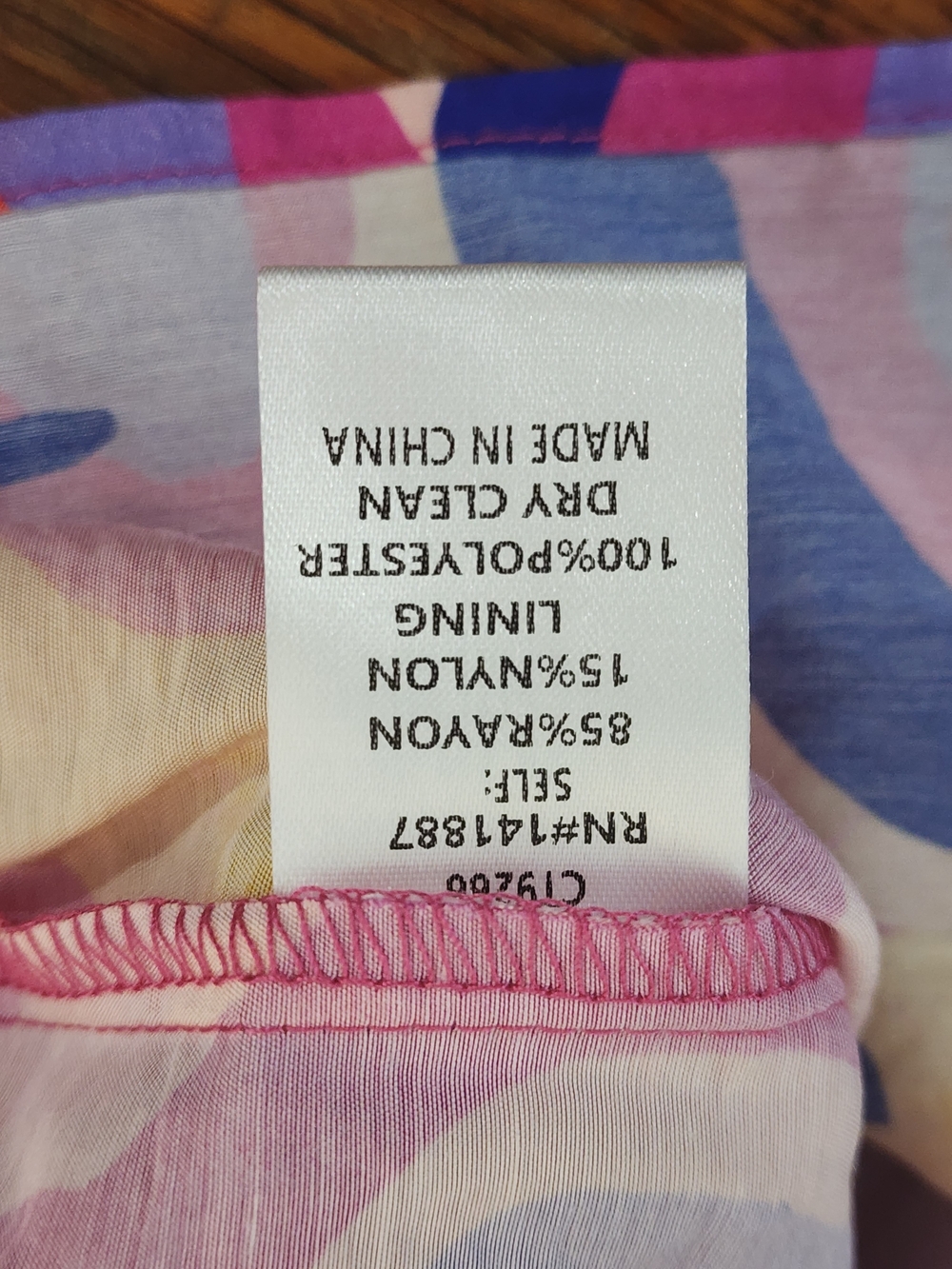 TCEC Fuchsia Pink Floral Flutter-Sleeve Blouse - Picture 7 of 7